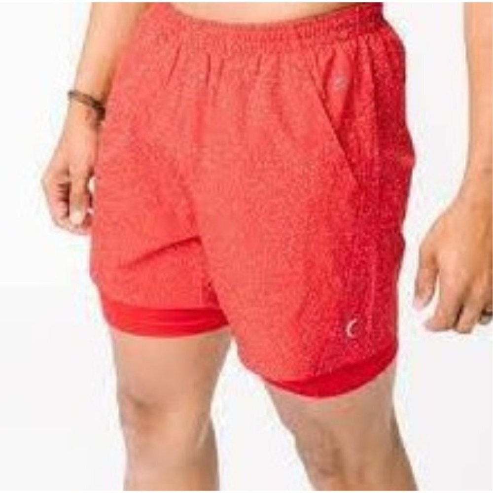 Zyia Men's Red Reflective 5" Shorts - XXL